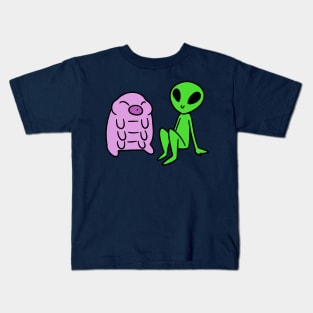 Alien and Waterbear Kids T-Shirt